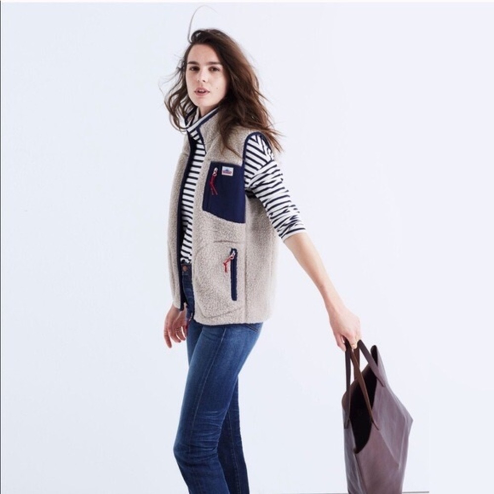 Madewell x Penfield Lucan Fleece Vest Size Small